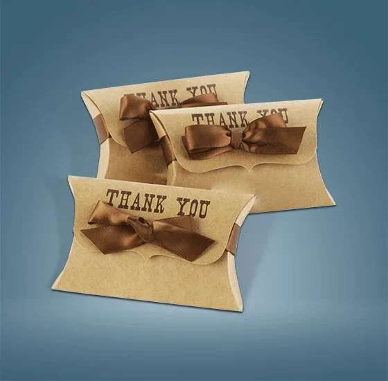 Kraft Pillow Boxes