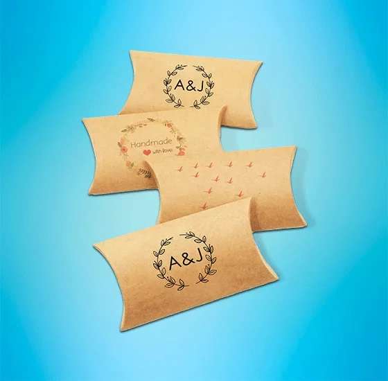 Kraft Pillow Boxes
