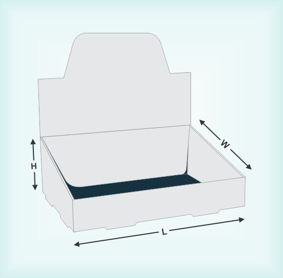 Self-Locked Counter Display Tray