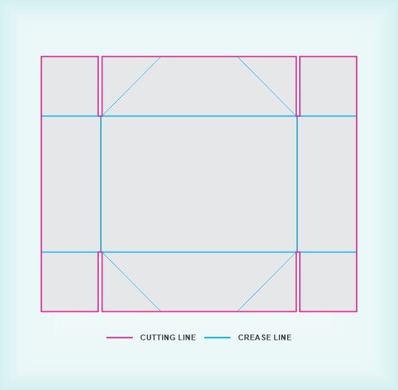 Collapsible 4 Corner Tray & Lid