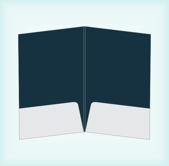 Pocket Folder With Business Card Slit
