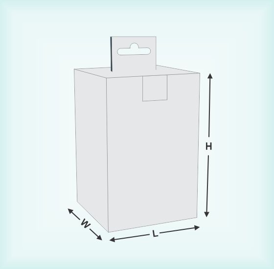 Box With Hanging & Locking Tabs