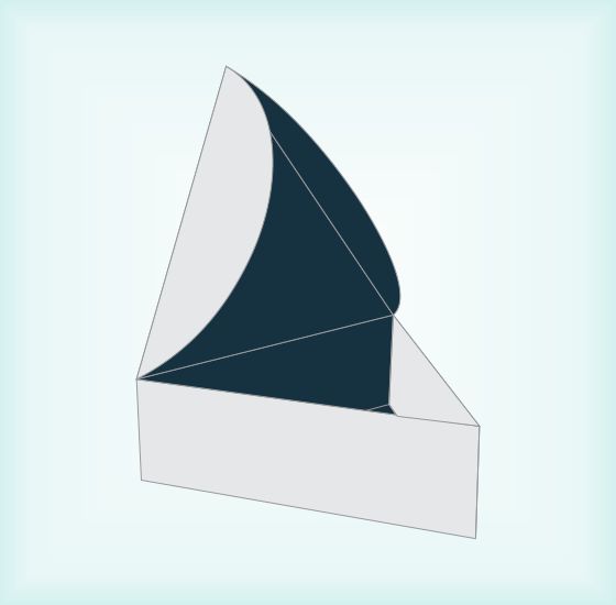 Triangular Tray & Lid